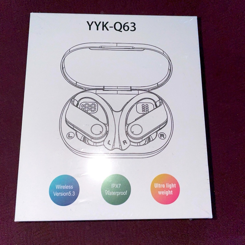 Wireless waterproof earbud earphones in-ear headphones